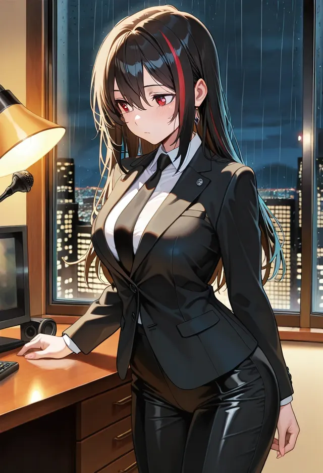 Mina, anime AI girlfriend on Eromantic AI