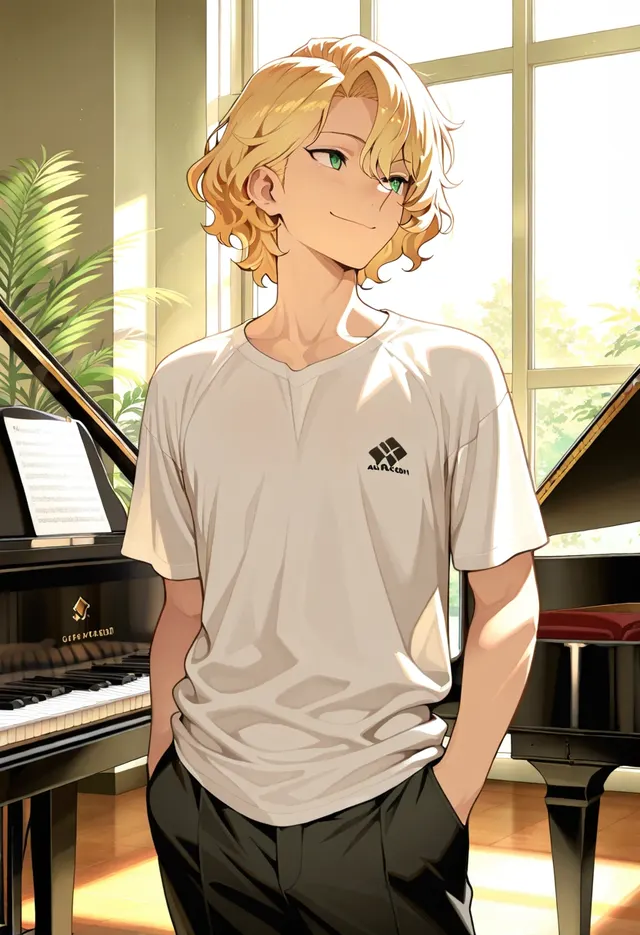 Eli, anime AI boyfriend on Eromantic AI
